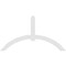 Ekena Millwork Archdale Architectural Grade PVC Gable Bracket, 96"W x 52"H x 2"D x 6"F, 13/12 Pitch GBP096X52X0206ARC00 - alternate 5